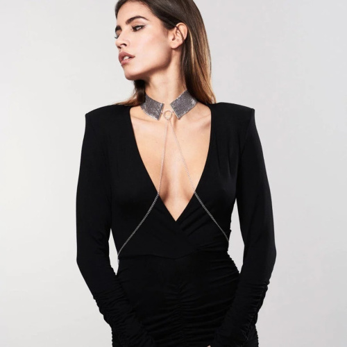 Bijoux Indiscrets Desir Metallique Collar - Украшение на шею, (серебристый) - sex-shop.ua