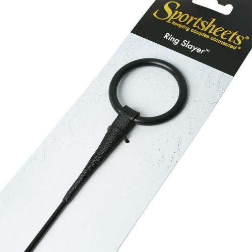 Sportsheets Ring Slayer Crop - Шлепалка с кольцом