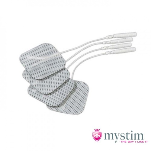 Mystim - Самоклеючі електроди для електростимуляції, провідні, 4 шт.