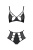 Passion TASMINA SET - Комплект белья с уникальным узором, L/XL (черный) - sex-shop.ua
