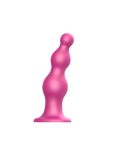 Анальная ёлочка насадка для страпона Strap-On-Me Dildo Plug Beads, 12,8х4 см размер S