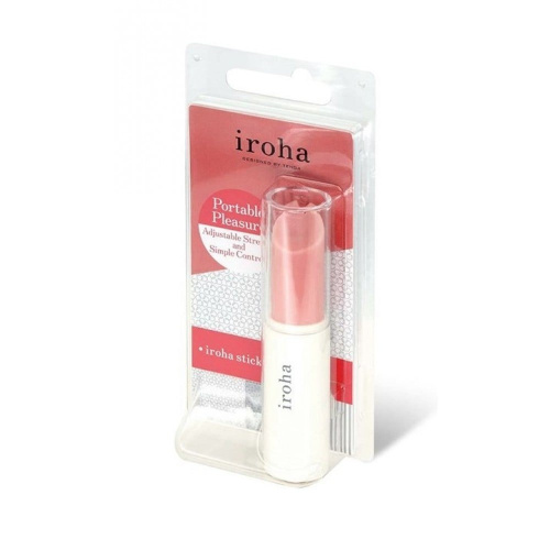 Iroha Stick White - вибратор-помада, 10х2.2 см (белый) - sex-shop.ua