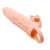 Подовжуюча насадка на пеніс Pretty Love Brave Man Vibro Extension flesh