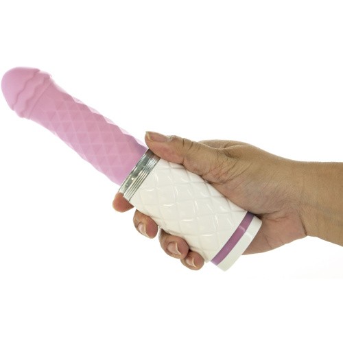 Pillow Talk Feisty Thrusting Vibrator Pink – розкішний вібратор-пульсатор з присоскою, 12.5х3.4 см. (рожевий)
