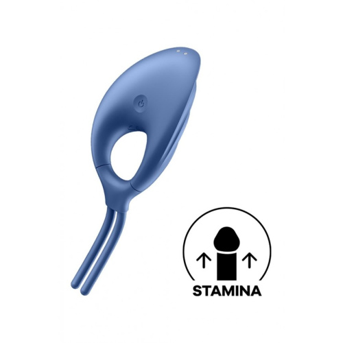 Satisfyer Swordsman - кольцо-лассо с вибрацией, 14.2 см (голубой) - sex-shop.ua