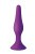MAI Attraction Toys №35 анальна пробка на присосці, 15,5 х3, 8 см (фіолетовий)