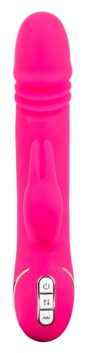 Orion Vibe Couture Rabbit Skater - Многофункциональный вибратор, 23х3.7 см (розовый) - sex-shop.ua