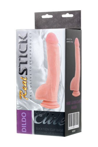 Toyfa RealStick Elite Dildo - Фалоімітатор, 24 см (тілесний) - купити в Україні | Секс шоп SEX-SHOP.ua
