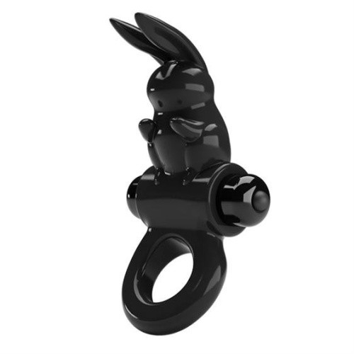 Pretty Love Exciting Vibrating  Cock Ring - Эрекционное кольцо с вибрацией, 2,4 см (черный)
