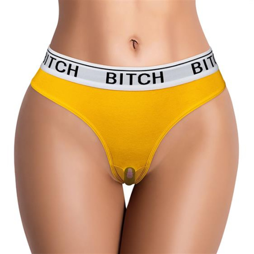 LoveToy - Bitch Vibrating Panties (24~27 inch waist) - Трусики с вибропулей