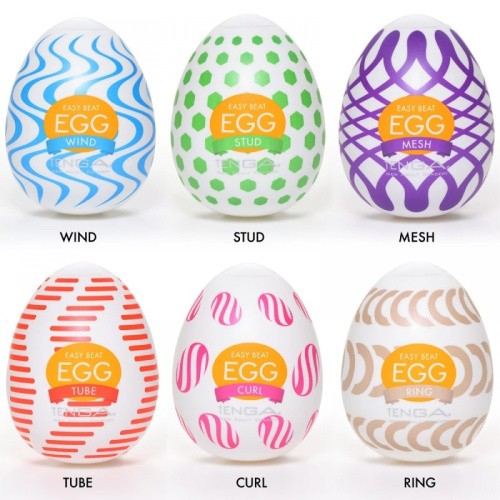 Tenga Wonder Wind - мастурбатор яйцо новая коллекция, 6.1х4.9 см (голубой) - sex-shop.ua
