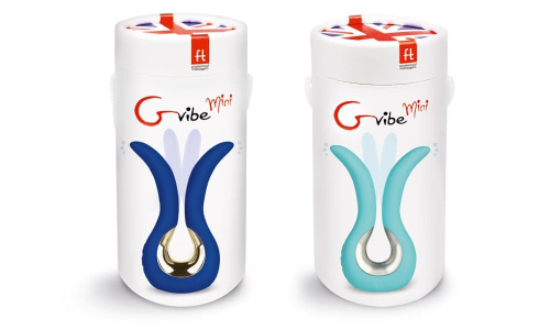 Gvibe Mini - Инновационный маленький вибратор, 10.5х2 см (синий) - sex-shop.ua