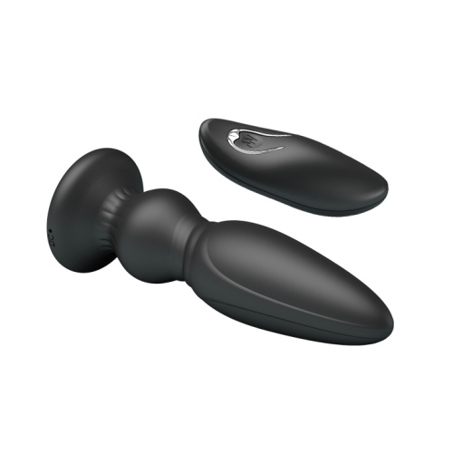LyBaile Mr.Play Vibrating Prostate Massager - Анальная пробка с вибрацией и дистанционным пультом, 12.5х3.3 см