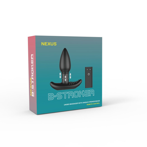 Nexus B-stroker - Анальна пробка з вібрацією, 11х4 см (чорний)
