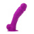 Coloursoft Soft Dildo - Цветной фаллоимитатор на присоске, 13х4 см (фиолетовый) - sex-shop.ua