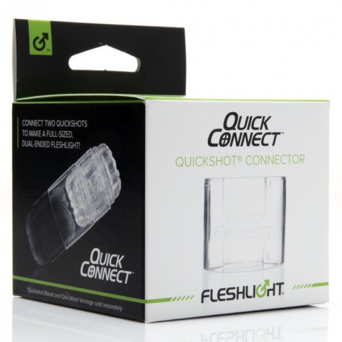 Fleshlight Quickshot Quick Connect - Адаптер для соединения двух Квикшотов в одну игрушку - sex-shop.ua