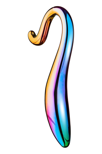 Скляний фалоімітатор Glamour Glass Elegant Curved Dildo
