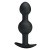 Pretty Love silicone Anal balls Black - Анальна пробка зі зміщеннями центрів ваги, 10,4х2.2-2.6 см (чорний)