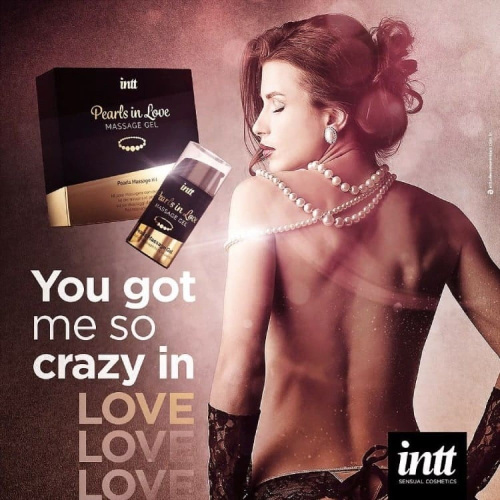 Intt Perls Love - набор для интимного массажа с жемчужным ожерельем, 15 мл - sex-shop.ua