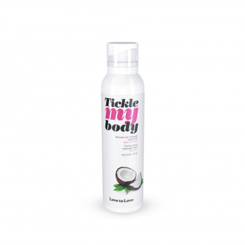 Love To Love Tickle My Body Coconut - увлажняющая массажная пена, 150 мл.