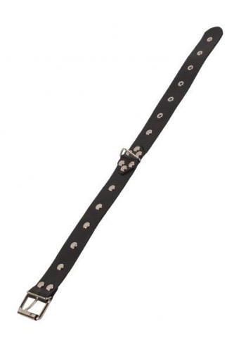 sLash Leather Restraints Collar - узкий кожаный ошейник, 46 см (чёрный) - sex-shop.ua