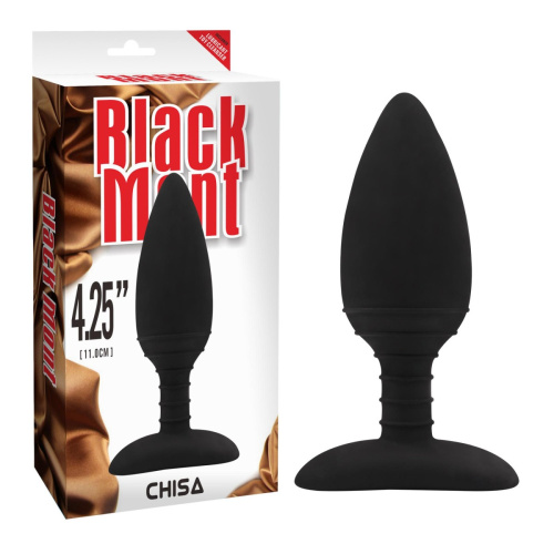 Chisa Black Mont Anal Libido 4.25" - Анальная пробка, 12,2 см (черный) - sex-shop.ua