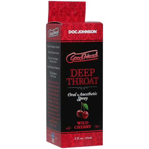 Doc Johnson GoodHead DeepThroat Spray – Wild Cherry - спрей для глубокого минета, 59 мл (вишня)