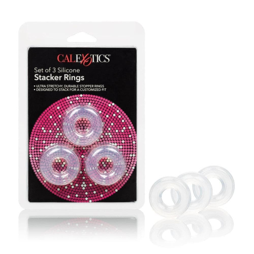 California Exotic Novelties 3 Stacker Rings набір ерекційних кілець - купити в Україні | Секс шоп SEX-SHOP.ua