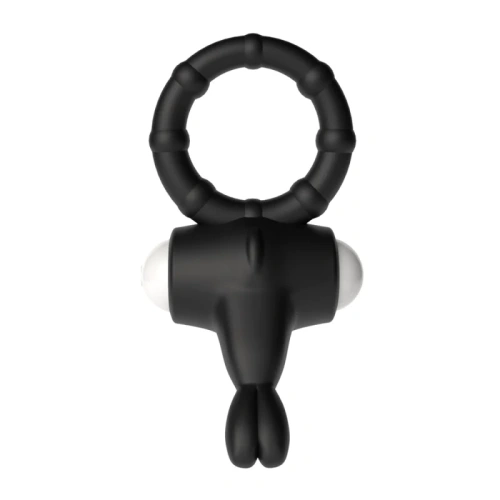 LoveToy Power Clit Cockring - эрекционное кольцо с вибрацией, 2.3 см (чёрный)