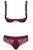 Obsessive Miamor set - Комплект мереживної білизни: бюст та стрінги, S/M (бордовий) - купити в Україні | Секс шоп SEX-SHOP.ua