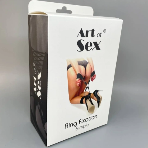 Art of Sex - BDSM Ring Fixation Simple - Набір для фіксації (чорний)