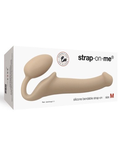 Strap-On-Me Flesh M - Безремневой страпон, 17х3.3 см (телесный) - sex-shop.ua
