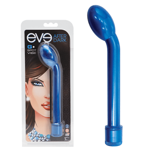 Topco Sales Eve After Dark G-Spot Vibe - Вибратор для точки G, 17.7х3.5 см (серебристый) - sex-shop.ua