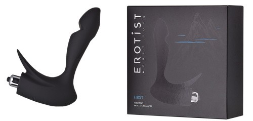 Erotist First - Вибростимулятор простаты, 14,4 см (черный)