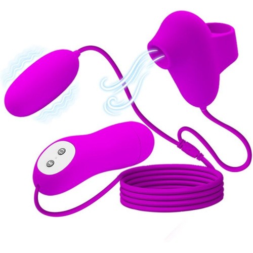LyBaile - Pretty Love Suction & Vibro Bullets - Вібростимулятор - купити в Україні | Секс шоп SEX-SHOP.ua