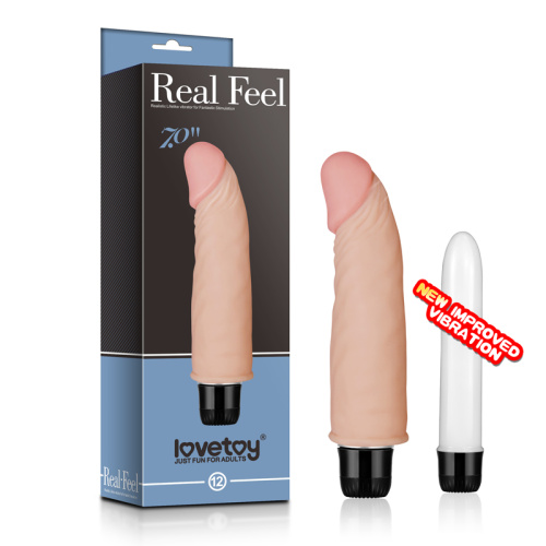 LoveToy Real Feel Vibrator 12 Flesh - Реалістичний вібратор, 17 см (тілесний) - купити в Україні | Секс шоп SEX-SHOP.ua