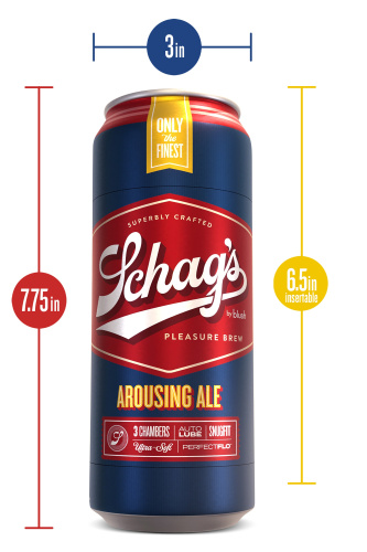 Schag's by Blush Arousing Ale - мастурбатор, що самозмазується, 19,7 см - купити в Україні | Секс шоп SEX-SHOP.ua
