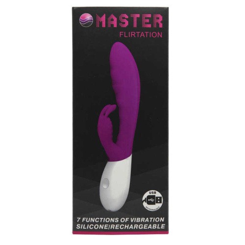 Pretty Love Vibrator Flirtation - Вибратор-кролик с крупной головкой, 20х4 см (фиолетовый)
