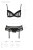 Passion Lovelia Set - Комплект белья, S/M (чёрный)