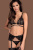 Obsessive Mixty set - кружевной эротический комплект, S/M (чёрный)