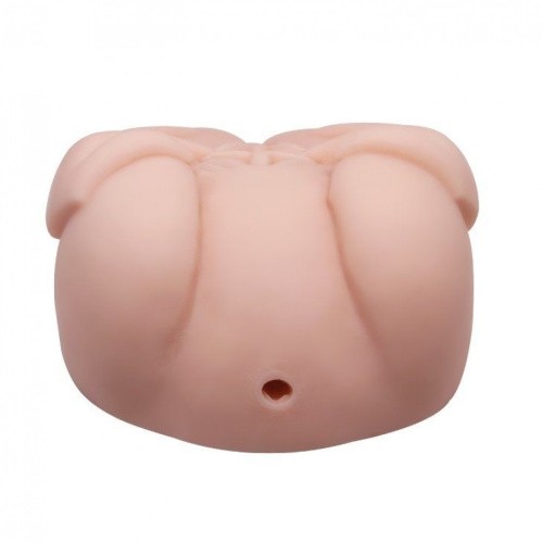 LyBaile Crazy Bull Real Vagina and Anal Masturbator - Мастурбатор с вибрацией вагина и анус, 22.5 см (телесный)