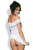Эротический комплект Obsessive Flores chemise  (Красный, S/M)