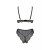 Passion Amberly Set - Комплект белья: бюст и трусики с кружевом, 4XL/5XL (чёрный)