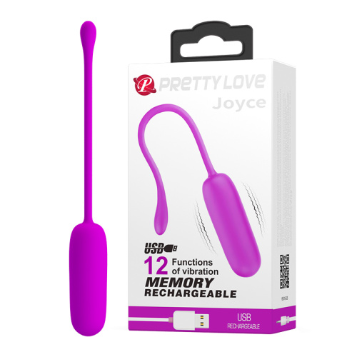 Pretty Love Joyce Vibrating Egg Pink - Виброяйцо, 18 см (розовый)