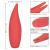 CalExotics Red Hot Flare  - клиторальный вибратор, 11,5х3,25 см