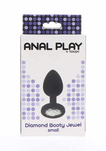 ToyJoy Diamond Booty Jewel Small - Анальна пробка із кристалом, 7х2.5 см (S)