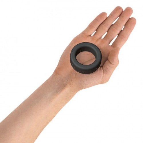 Love To Love Cool Ring Black Onyx - эрекционное кольцо, 3 см. (чёрный)