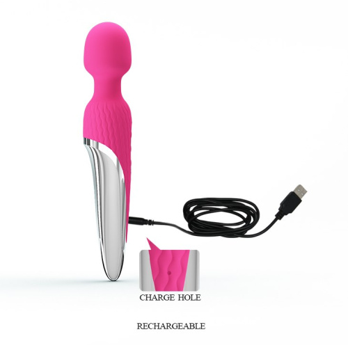 LyBaile Pretty Love Antony Pink - Вибратор с функцией нагрева, 26х4.8 см (розовый)