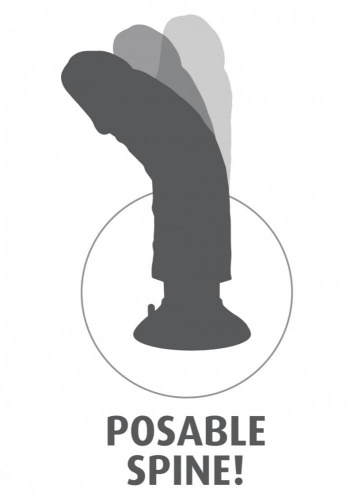 Pipedream Vibrating King Cock W Balls 8 Inch - вибратор, 15.2х5.1 см