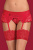 Obsessive 853-GAR-3 - Пояс для чулок со стрингами, S/M (красный)